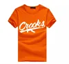 Crooks and S T-shirts Men krótkie rękawowe bawełniane mody mody T-shirt Letter Mężczyzna T-THIRT TOPS TEE SHIRTS S-3XL9212783