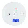 CO Carbon Alarm Monoxid Gas Sensor Monitor Förgiftningsdetektor Tester för hem säkerhetsövervakning utan batteri