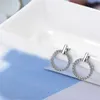 YHAMNI оригинальные серьги-гвоздики из 100 твердого серебра 925 пробы с цирконием 5A для женщин, модные серьги-гвоздики для вечеринок, свадебные украшения, подарок ED50633085444985965