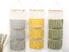 50pcs/lot Wateproof Cotton Linen Wall Hanging Storage Bags Door Pouch Bedroom Wall Hanging Home Office Organizer B8014