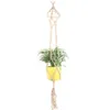 Macrame Plant Hanger Vintage-geïnspireerde Planter Mand Liners voor Plant Pot Indoor Outdoor Thuis Wall Art Decoratie