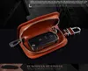 Lexus Audi Mercedes Peugeot Toyota VW Skoda BMW Hyundai Protection Car Key Covers Case Bag2517의 진정한 가죽 자동차 키 케이스