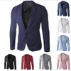 Großhandel Casual Herrenanzüge Hohe Qualität One Button Herren Blazer Outdoor Slim Fit Jacken Herren Langarm 8 Farben Anzüge Plus-Größe M-3XL