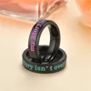 My Story Isn't Over Yet Stainless Steel Ring For Men Women Letters Rings Awareness Fashion Jewelry Size 4-13