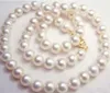 9-10MM NATURAL WHITE SOUTH SEA PEARL NECKLACE 20 INCH 14k GOLD ACCESSORIES