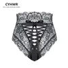 CYHWR Fashion Sexy Panties Women's Bandage Underpants Seamless High Waist Lace Hollow Out Women Underwears Briefs