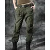 Pantalones Cargo de talla grande para mujer, monos de baile, pantalones de talla grande para mujer, pantalones de camuflaje verde militar, pantalones