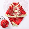 Nouveau-né bébé filles garçons chinois Costumes traditionnels ensemble de vêtements infantile printemps Festival porter nouvel an Halloween Tang Suit312t