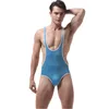 Neue Sieben Farben Herren Unterhemd Wet Look Wrestling Singlet Sexy Herren Sexy Eng anliegender Overall Schweißfest Underwea310h