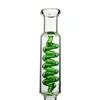 Construire un bang Bangs en verre avec bobine de condenseur Freezable Diffuse Downstem Dab Rig Inline Perc Blue Green Pipe à eau avec Giass Bowl ILL06-07