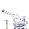 Recycler-Ölplattformen, Becherglas-Bong, Wasserpfeifen, Rauchrohrzubehör, dicke Glas-Wasserbongs, Chicha, mit 14-mm-Banger