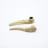 Mini Solid Wood Pipe Length 109.5 mm Creative Personality Smoking Tobacco Pipe Handmade Simple Short Pipe Accessories