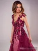 Tony Chaaya 2018 Meerjungfrau-Abschlussballkleider mit abnehmbarer Schleppe, Perlen, Abendkleider, Spitzenapplikation, ärmelloses Luxus-Partykleid