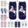 Einhorn-Socken, 3D-Druck, Tier-Pferde-Socke, Europa und Amerika, 28 Stile, Cartoon-Socken für Erwachsene und Frauen