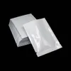 White 7x10cm Glossy Surface Aluminum Foil Food Package Bag 200Pcs Heat Sealing Open Top Mylar Bags for Kitchen Dried Food Storage Pouches