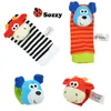 2018 hot sell New arrival sozzy Baby watches ring with wrist Rattle Socks Lamaze Plush Foot the bell toy