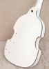 Anpassad PGM700 PGM 700 Paul Gilbert Mij Violin White Electric Guitar Double F Hole Paint, Black Hardware Dual Black Body Binding