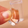10 stuks nagelplaten clear jelly siliconen nail art stamper schraper met dop stempelen sjabloon afbeelding platen nagel stempel plaat tool6170955