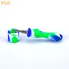 Glasolie pijp buis concentraat rookpijpen met 10 mm titanium tip dab stro st eens oliestigs siliconen rookpijp bong gratis schip 420