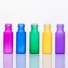 Bottiglia Rollon colorata satinata da 5 ml per oli essenziali Contenitore deodorante per bottiglia di profumo riutilizzabile in acciaio inossidabile con coperchio Gloden