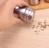 Socker salt peppar burk flaska rostfritt stål konditor behållare kök ört spice shaker kök gadgets kaffe shaker