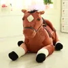 Dorimytrader Qualité Mignon Simulation Animal Cheval En Peluche Jouet Enfants Monter Cheval Jouets Grands Animaux pour Enfants Cadeau 130 cm 51 pouces DY60658