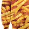 Pommes frites 3D Pullover Tracksuit Casual Men roliga tryck Hoodie Sweatshirt Plus storlek 6xl Mens Streetwear Fitness Harajuku Tops1