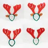 Juldekoration Deer Bell Stora Antlers Christmas Head Hoop Buckle Xmas Party Holiday Decor Gift LX3445