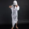 Halloween blanc fantôme manteau cosplay fête diable vêtements festival fantôme costume vêtements Scare cape pour enfants adulte en gros