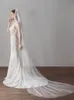 New Long Bridal Veil With Cut Edge Two Tiers Tulle Hotselling Wedding Veil Cathedral Length BW-V615