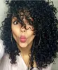 Siyah Kadınlar Için dantel Ön İnsan Saç Peruk Kıvırcık Dantel Ön Peruk Brezilyalı Bakire Saç Peruk Bebek Saç Ağartılmış Knot Ile