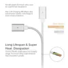 Magnetic Type-C Micro USB LED Fast Charging Charger Cable Wire Data Sync Charger Adapter for Samsung Sony Android