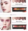 8 Color Eyeshadow Palatte with make up Brush Makeup Pallet Refined Powder Portable Makeup Highlighter DHL free