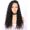 High quality 9A hair Loose Curly Long Wigs with Baby Hair Heat Resistant Glueless Synthetic Lace Front Wigs for Black Women