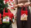 Sacs cadeaux de noël à motifs d'animaux, sacs à bonbons du père noël GA426