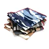 Luxury Suits Camouflage Printing Pocket Square 25cm*25cm Men's Cotton Handkerchiefs Chest Towel Ladies Classic Hanky Hankies