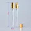 300pcs 10 ml przezroczysty spray butelki Małe puste szklane atomizer butelki perfum z aluminiowym atomizer 10 cm3 próbki butelki parfum