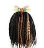 Extensions 12 " 18 " 22 " Crochet Boîte Tresses Cheveux Synthétiques 12 Racines Couleurs Pures Crochet Tressage Cheveux 90-100 g 1 paquet/lot