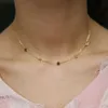 Popular Choker Necklace Delicate multi Layers Gold Star short Necklace For Women Fashion 100% 925 sterling silver simple Jewelry