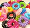 150pcs Spiral Hair Nets No Załąpienie Poniżej sznur elastyczne cukierki kolory spiralne cewki do włosów Pierścień