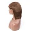 Wigs fashion 6 inch Cos synthetic Short Dark Brown Hair Wig