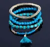 Hot New Fashion Bohemia Ocean Style Multcolor Charm Beads Bracelets Sets Jewelry For women Free shipping