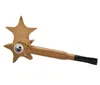 Creative stars, wood, pipes, pentagram, pipes, pipes, easy to clean pipes.