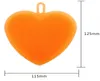 100 pz/lotto 6 colori a Forma di Cuore Pennello In Silicone Ciotola di Lavaggio spazzole Morbide Strumento di Pulizia della Cucina Domestica