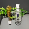 Fabricação de cachimbos de vidro Cachimbo de água soprado à mão Pote de filtro externo de vidro esqueleto colorido