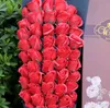 51 Boîte-cadeau de fleur de savon Accueil Décoration textile Rose Soft Rose Fleur éternelle