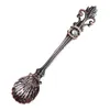 Vintage Alloy Coffee Spoon Crown Palace Carved Dining & Bar Tableware Small Tea Ice Cream Dessert Scoop