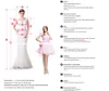 Dubai 3D-Rose Gelinlik Modelleri Seksi Kapalı Omuz Korse Dantel-Up Balo Çiçek Parti Elbiseler Büyüleyici Sweep Trian Suudi Ünlü Akşam Dres