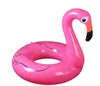 Opblaasbaar flamingo zwemwater vlotter buis vlot raft volwassen kinderen gigantisch zwembad 120 cm8936307