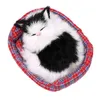 Новый дизайн Kawaii Simulation звучал спящие кошки плюшевые игрушки с гнездом детский любимый день рождения рождественский подарок